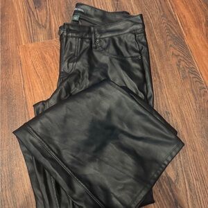 Target Black Faux Leather Pants